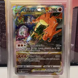 PSA 9 MINT Charizard VSTAR SWSH262 FULL ART HOLO PROMO Pokemon Card - Image 2