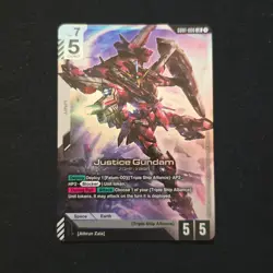 Justice Gundam - Newtype Rising #GD01-066 LR - NM Holo Foil Gundam Card Game - Image 1