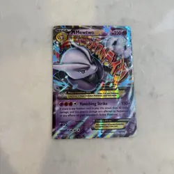 Mega Mewtwo EX Pokemon Card Vanishing Strike 64/162 Holo Rare - Image 1