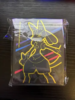 65 Ct Crown Zenith ETB Lucario Card Sleeves | New, Sealed Pokemon - Image 1