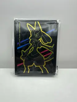 65 Ct Crown Zenith ETB Lucario Card Sleeves | New, Sealed Pokemon - Image 1