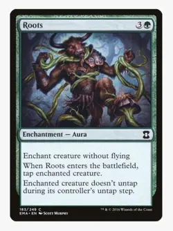 Roots #183 Eternal Masters (EMA) Magic Card in Protective Sleeve - Image 1