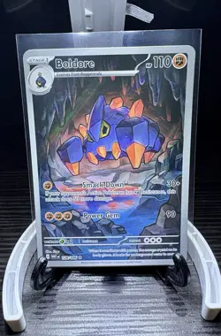 Pokemon TCG Boldore 128/086 2025 White Flare Illustration Rare Card - NM - Image 1