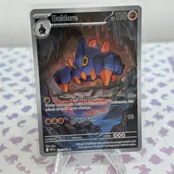 Pokemon TCG Boldore 128/086 2025 White Flare Illustration Rare Card - NM - Image 1