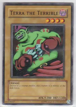 Yugioh - Konami - Yu-Gi-Uh! - Terra the Terrible - SDK-013 - Trading Card - Image 1