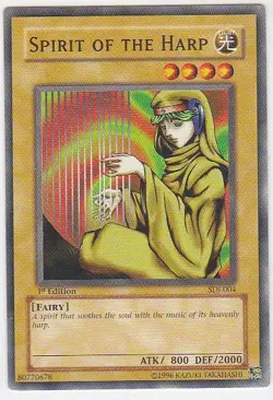 M) Yugioh - Konami - Yu-Gi-Uh! - Spirit of the Harp - SDJ-004 - Trading Card - Image 1