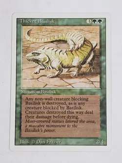 MTG Thicket Basilisk (Revised/Green/U) - BGM - Image 1