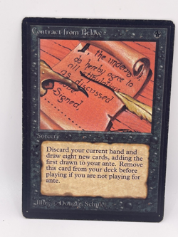 MTG CONTRACT FROM BELOW BETA VERY LIGHT WEAR MAGIC THE GATHERING - Image 1
