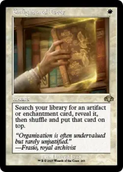 MTG English Enlightened Tutor (Retro Frame) NM Foil Dominaria Remastered - Image 1