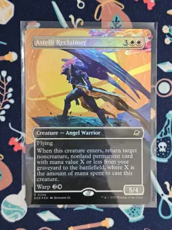 MTG Edge of Eternities *FOIL* TRIUMPHANT BORDERLESS R Astelli Reclaimer #0288 - Image 1