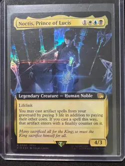 Noctis, Prince of Lucis (Extended Art) · Foil - NM - FINAL FANTASY MTG - Image 1