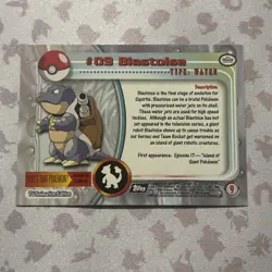 Holofoil Blastoise #09 Series 1 Black Label - TOPPS Pokemon Card - Image 4
