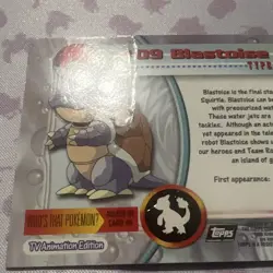 Holofoil Blastoise #09 Series 1 Black Label - TOPPS Pokemon Card - Image 5