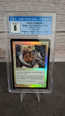Harsh Judgement Foil Invasion MtG CGC 8 - Image 3