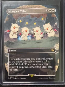 Moogles' Valor (Borderless 326) - NM - FINAL FANTASY MTG - Image 1