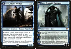 Jace, Vryn's Prodigy // Jace, Telepath Unbound - Foil Prerelease Prom ORI LP MTG - Image 1