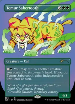 MTG English Temur Sabertooth NM Normal Secret Lair - Image 1