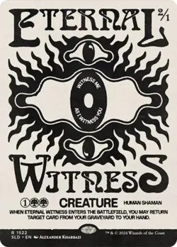 MTG English Eternal Witness (1522) NM Normal Secret Lair - Image 1