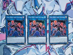 Xtra Hero Cross Crusader 1st Edition Super Rare RA04 Yugioh Card PLAYSET - Image 1