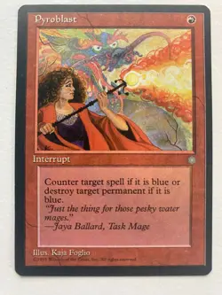 Pyroblast Ice Age Regular Magic the Gathering MTG Card - Image 1