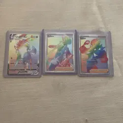 Pokemon Lot of 3 Rainbow Cards - Image 1