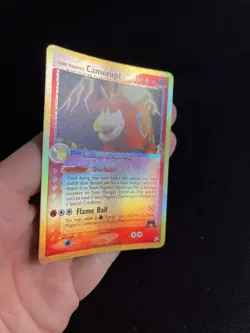 Team Magma’s Camerupt 19/95 EXC Pokemon Cards Reverse Holo Rare Vintage - Image 2