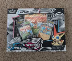 Pokemon TCG Unova Victini Illustration Collection Box Black Bolt White Flare - Image 1