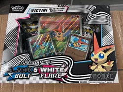 Pokemon TCG Unova Victini Illustration Collection Box Black Bolt White Flare - Image 1