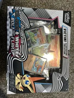 Pokemon TCG Unova Victini Illustration Collection Box Black Bolt White Flare - Image 1
