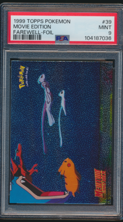 1999 Topps Pokemon Movie Edition #39 Farewell Foil PSA 9 MINT - Image 1