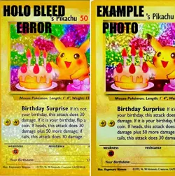 Birthday Pikachu Celebrations 24 HOLO BLEED Pokemon TCG 2021 Classic Collection - Image 3