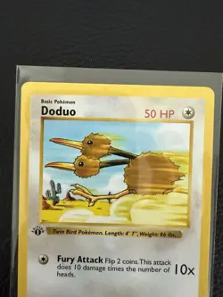 Pokemon Doduo Shadowless 1st Edition Base Set Common 48/102 - NM - Image 3