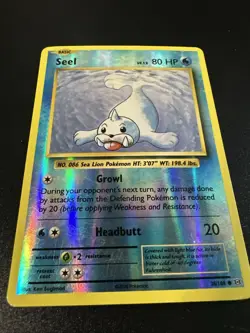 Pokemon - 28/108 - Seel - Reverse Holo - Evolutions - MP - Image 1