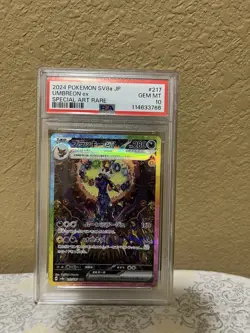 Pokemon SV8a Terastal Fest Umbreon EX 217 PSA 10 Special Art Rare Japanese 2024 - Image 1