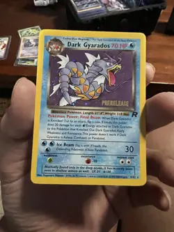 Dark Gyarados Prerelease 08/82 WOTC Promo Holo Card NM Condition - Image 1