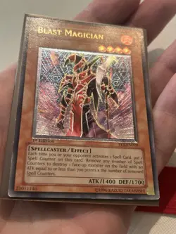 Yugioh Blast Magician Ultimate Rare 1st Edition FET - Image 2