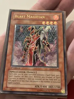 Yugioh Blast Magician Ultimate Rare 1st Edition FET - Image 3
