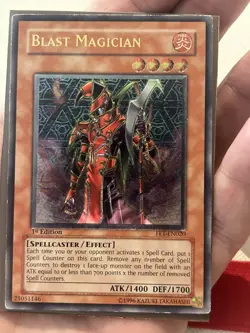 Yugioh Blast Magician Ultimate Rare 1st Edition FET - Image 4