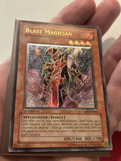Yugioh Blast Magician Ultimate Rare 1st Edition FET - Image 5