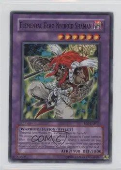 Elemental HERO Necroid Shaman 1st Ed. YuGiOh Enemy of Justice #EOJ-EN036 2u3 - Image 1