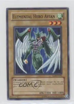Elemental HERO Avian YuGiOh The Lost Millenium #TLM-EN001 2005 0ms5 - Image 1
