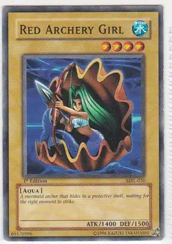 M) Yugioh - Konami - Yu-Gi-Uh! - Red Archery Girl - MRL-030 - Trading Card - Image 1