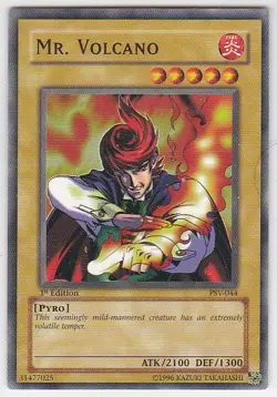 Yugioh - Konami - Yu-Gi-Uh! - Mr. Volcano - PSV-044 - Trading Card - Image 1