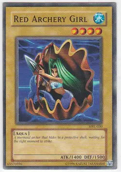 GS) Yugioh - Konami - Yu-Gi-Uh! - Red Archery Girl - MRL-030 - Trading Card - Image 1