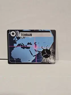 Pandemic Board Game Tehran Iran Location Card Replacement - Image 1