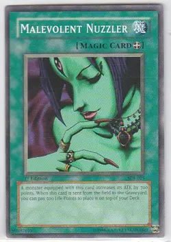 M) Yugioh - Konami - Yu-Gi-Uh! - Malevolent Nuzzler- SDJ-025 - Trading Card - Image 1