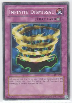 M) Yugioh - Konami - Yu-Gi-Uh! - Infinite Dismissal - PSV-072- Trading Card - Image 1
