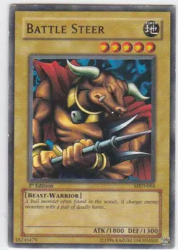 M) Yugioh - Konami - Yu-Gi-Uh! - Battle Steer - MRD-064 - Trading Card - Image 1