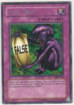 M) Yugioh - Konami - Yu-Gi-Uh! - Fake Trap - MRD-056 - Trading Card - Image 1