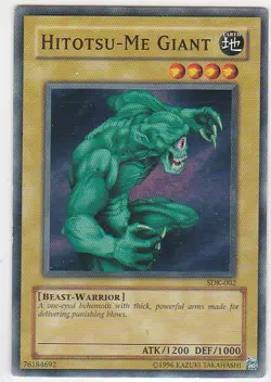 M) Yugioh - Konami - Yu-Gi-Uh! - Hitotsu-Me Giant - SDK-002 - Trading Card - Image 1